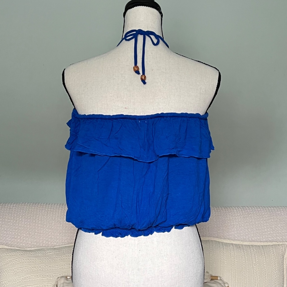 ILoveH81 Ruffle Halter Top - Picture 3 of 5